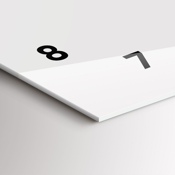 Horizontal wall clock Moon Phases and the Eye