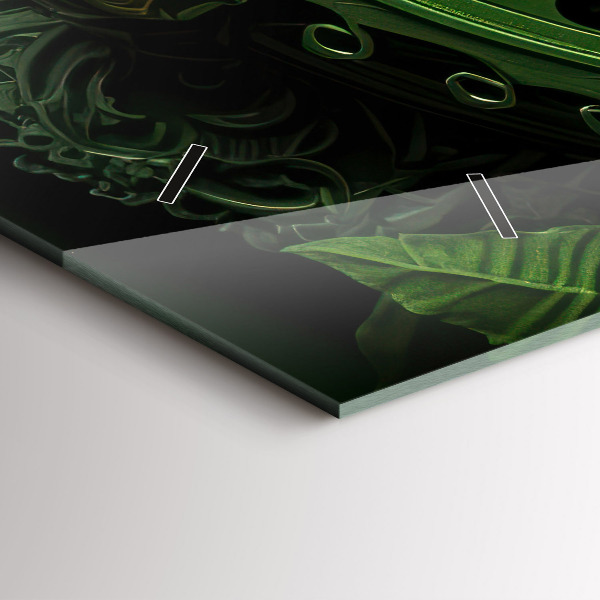 Horizontal wall clock Green mechanism