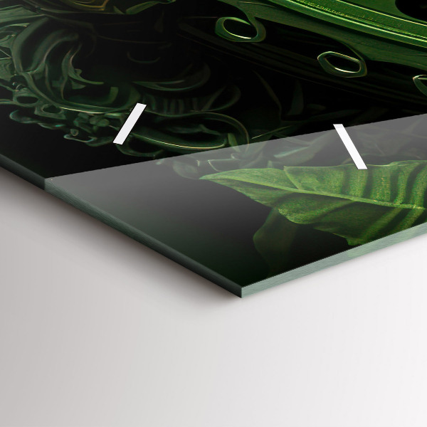 Horizontal wall clock Green mechanism