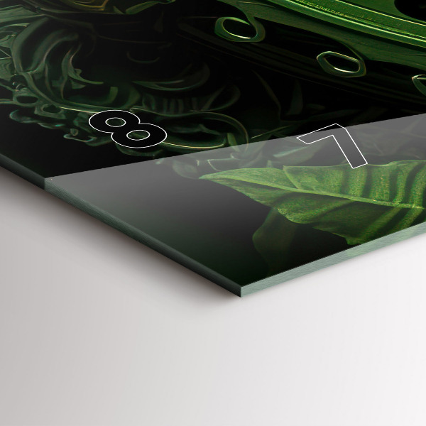 Horizontal wall clock Green mechanism