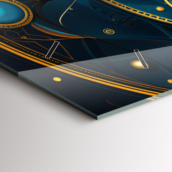 Horizontal wall clock Horoscope clock