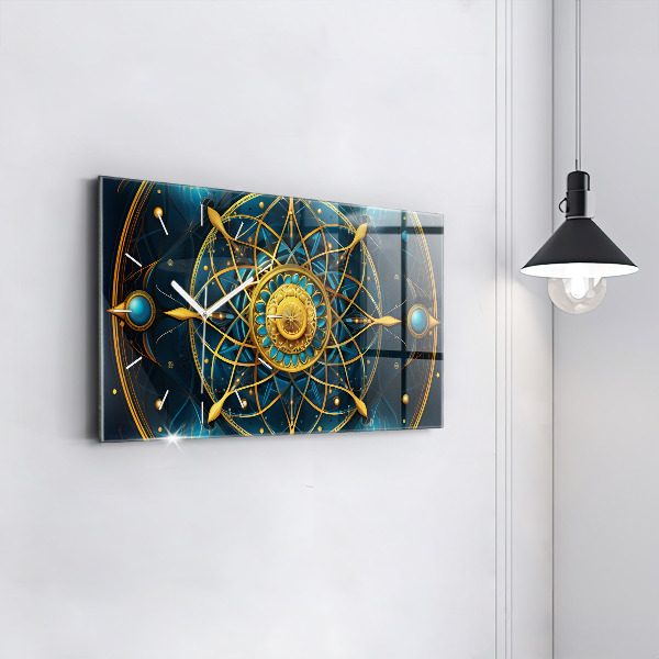 Horizontal wall clock Horoscope clock