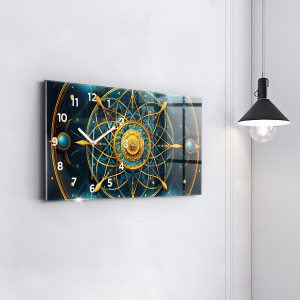 Horizontal wall clock Horoscope clock