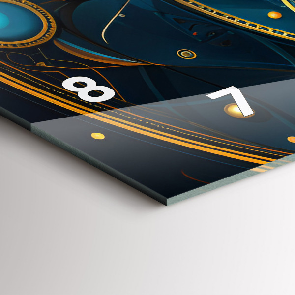 Horizontal wall clock Horoscope clock