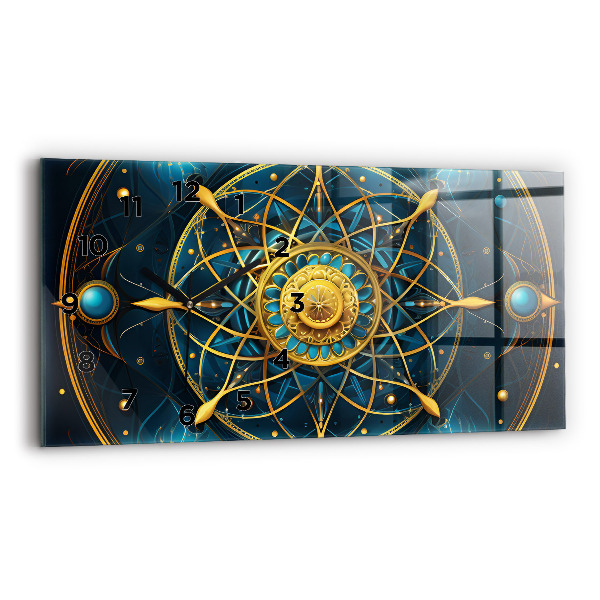 Horizontal wall clock Horoscope clock