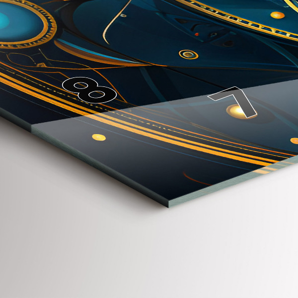 Horizontal wall clock Horoscope clock