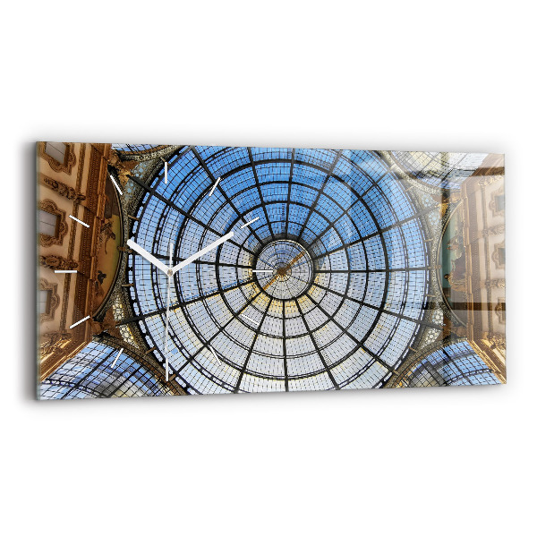 Horizontal wall clock Shopping mall in Milan