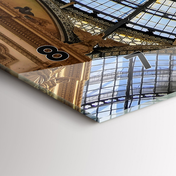 Horizontal wall clock Shopping mall in Milan