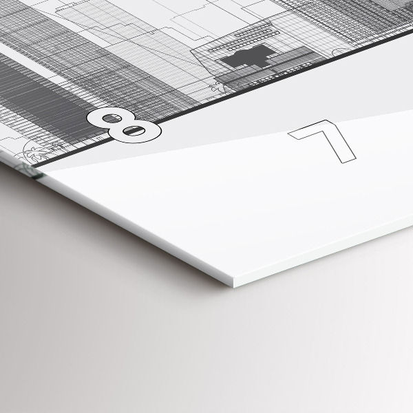 Horizontal wall clock San Francisco Skyline