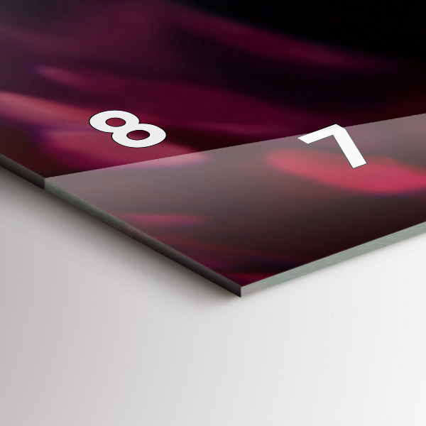 Horizontal wall clock Wine