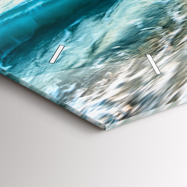 Horizontal wall clock Beach, sea and sand