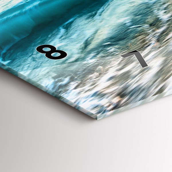 Horizontal wall clock Beach, sea and sand