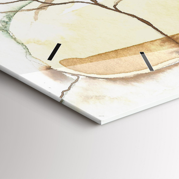 Horizontal wall clock Portrait of a woman