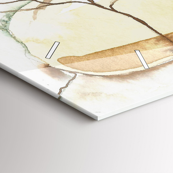 Horizontal wall clock Portrait of a woman