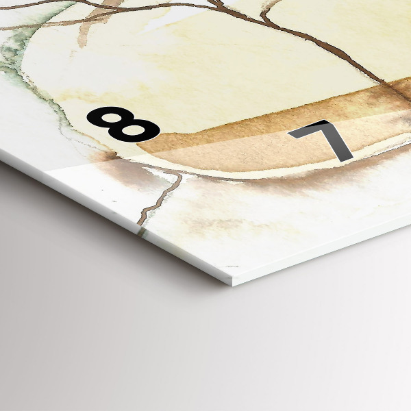 Horizontal wall clock Portrait of a woman