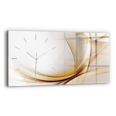 Horizontal wall clock Golden abstraction
