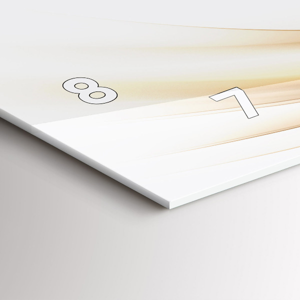 Horizontal wall clock Golden abstraction