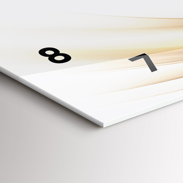 Horizontal wall clock Golden abstraction