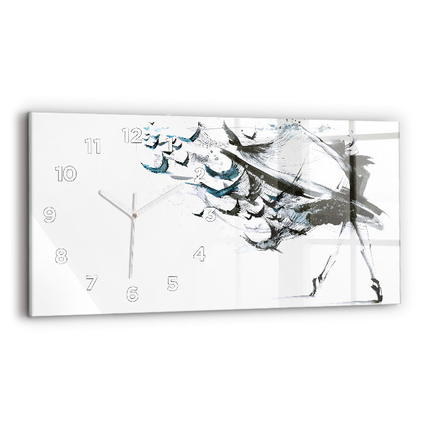 Horizontal wall clock Woman dancing ballet