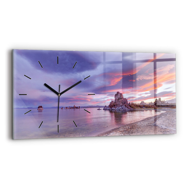 Horizontal wall clock California Sunrise