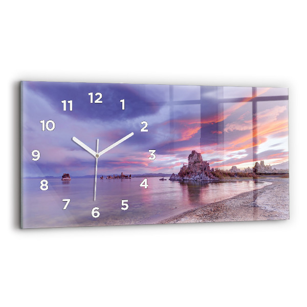 Horizontal wall clock California Sunrise