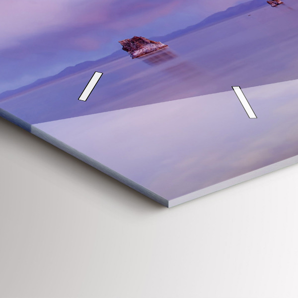 Horizontal wall clock California Sunrise