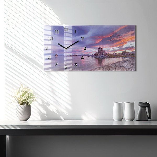 Horizontal wall clock California Sunrise