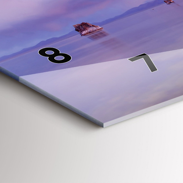 Horizontal wall clock California Sunrise