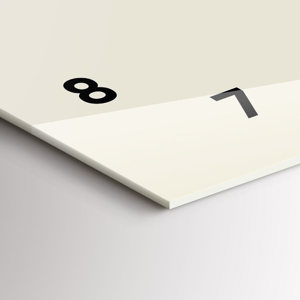 Horizontal wall clock Abstract deer