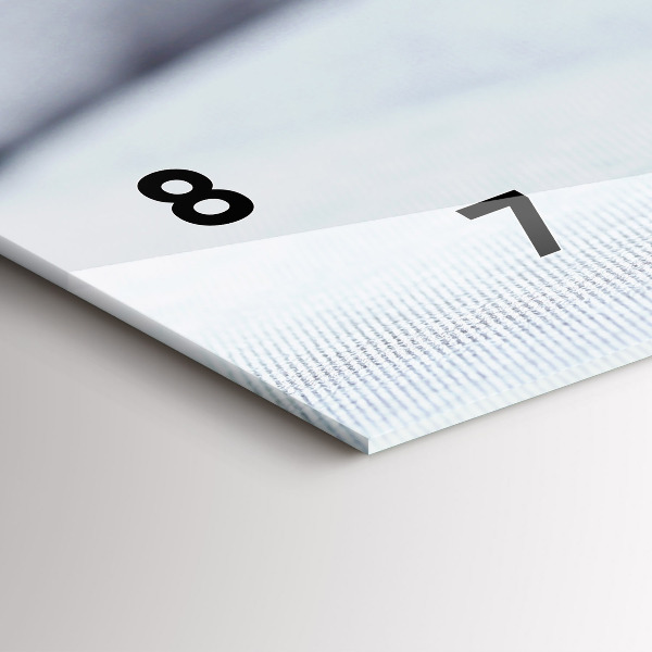 Horizontal wall clock Cat on the couch