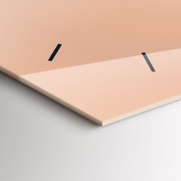 Horizontal wall clock Flamingo illustration