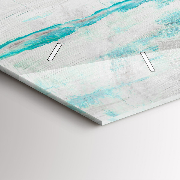 Horizontal wall clock Oil texture abstract