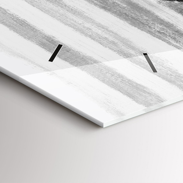 Horizontal wall clock Woman in Black and White