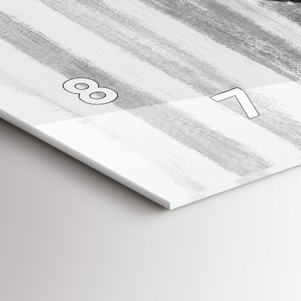 Horizontal wall clock Woman in Black and White