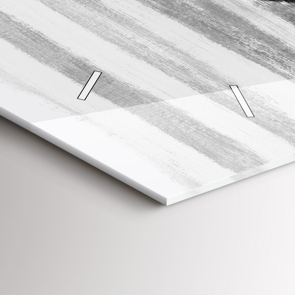 Horizontal wall clock Woman in Black and White