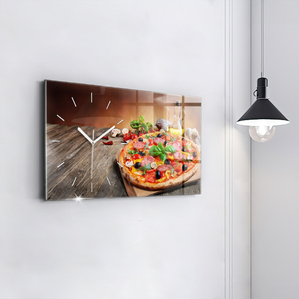 Horizontal wall clock The Culinary Heart of Italy