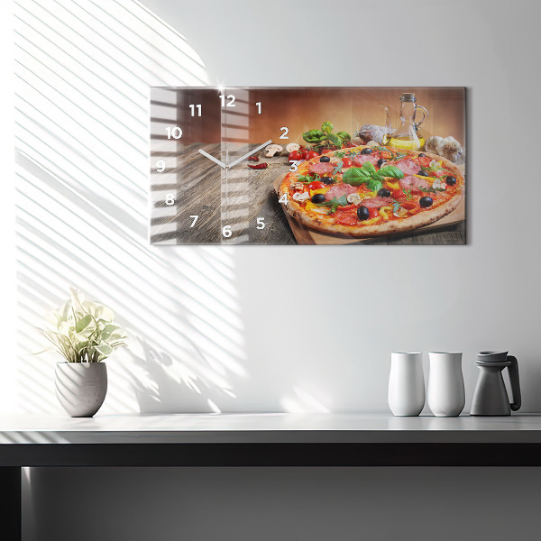 Horizontal wall clock The Culinary Heart of Italy