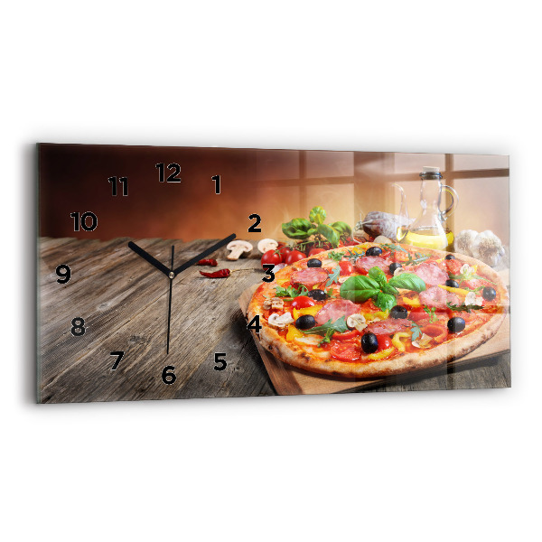 Horizontal wall clock The Culinary Heart of Italy