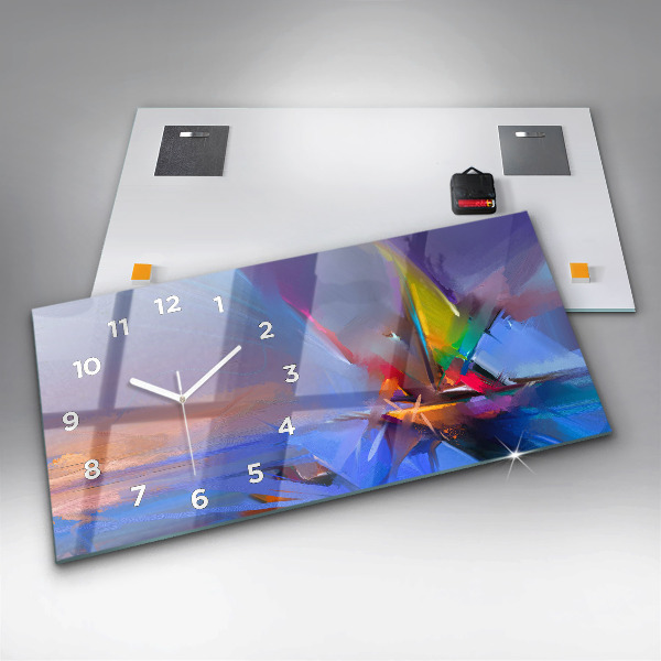 Horizontal wall clock Seascape