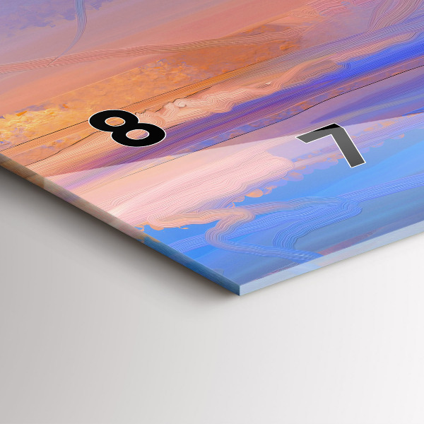 Horizontal wall clock Seascape
