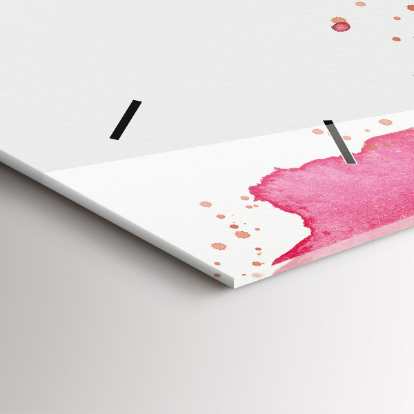 Horizontal wall clock Watercolor eagle background