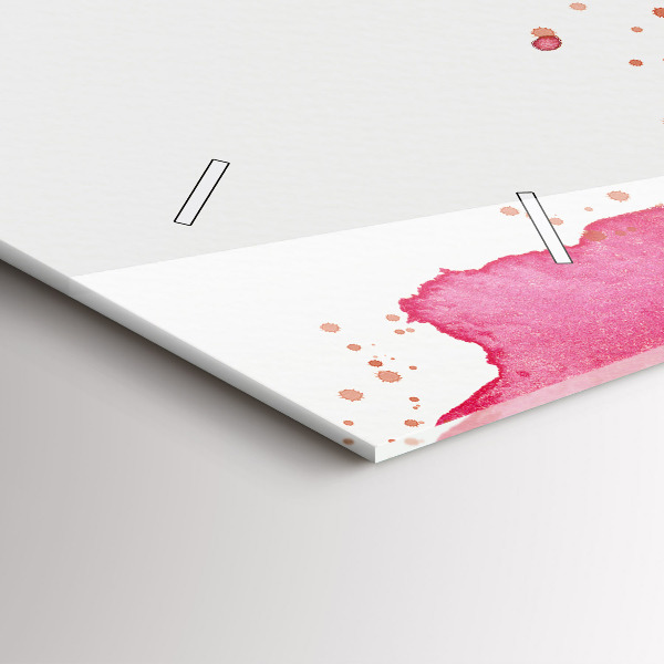 Horizontal wall clock Watercolor eagle background