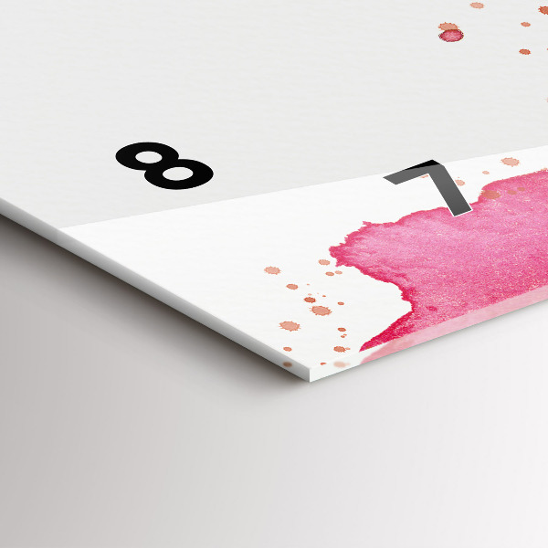 Horizontal wall clock Watercolor eagle background