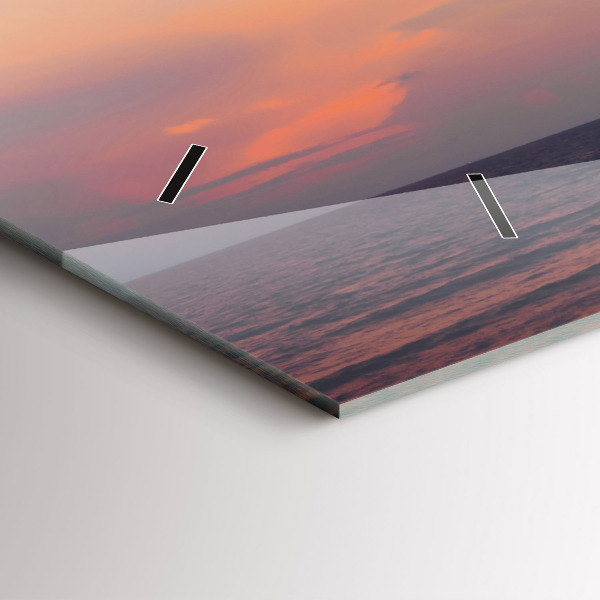 Horizontal wall clock Surfing on the beach