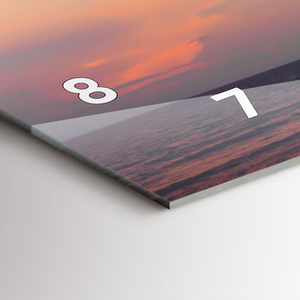 Horizontal wall clock Surfing on the beach