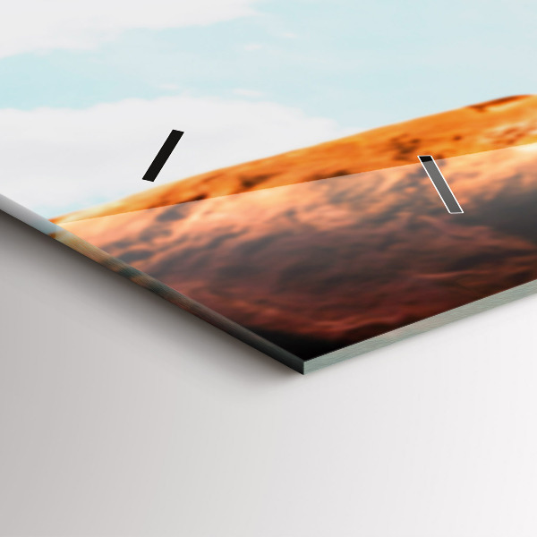 Horizontal wall clock Stuntman and adrenaline