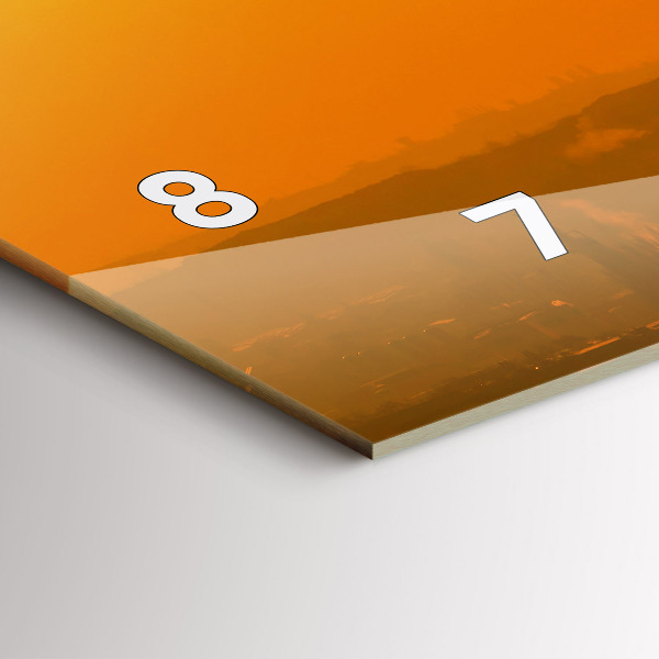 Horizontal wall clock View of the Brno Cathedral