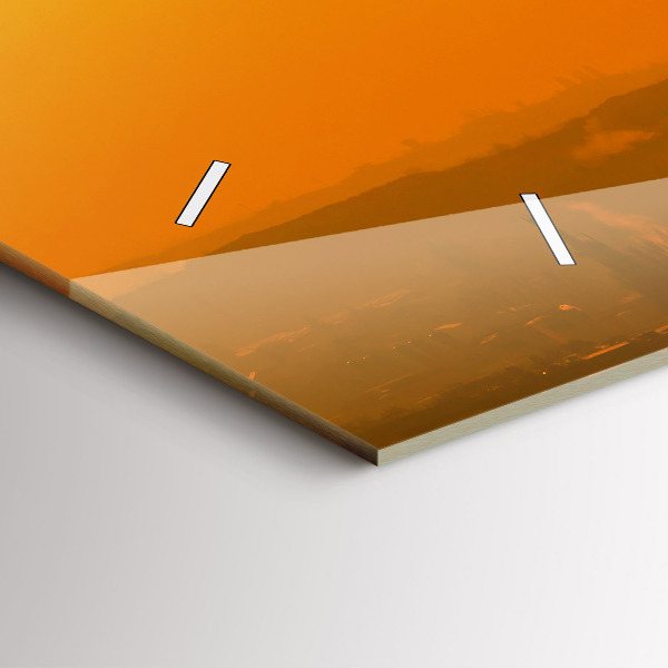 Horizontal wall clock View of the Brno Cathedral