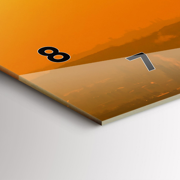 Horizontal wall clock View of the Brno Cathedral