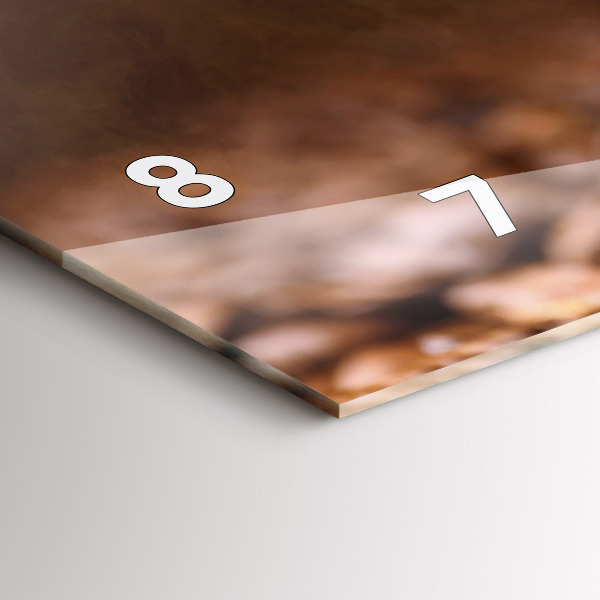 Horizontal wall clock Coffee beans